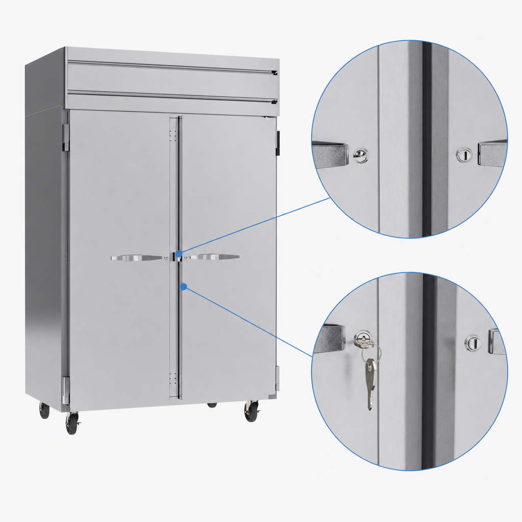 Locking Solid Hinged Doors