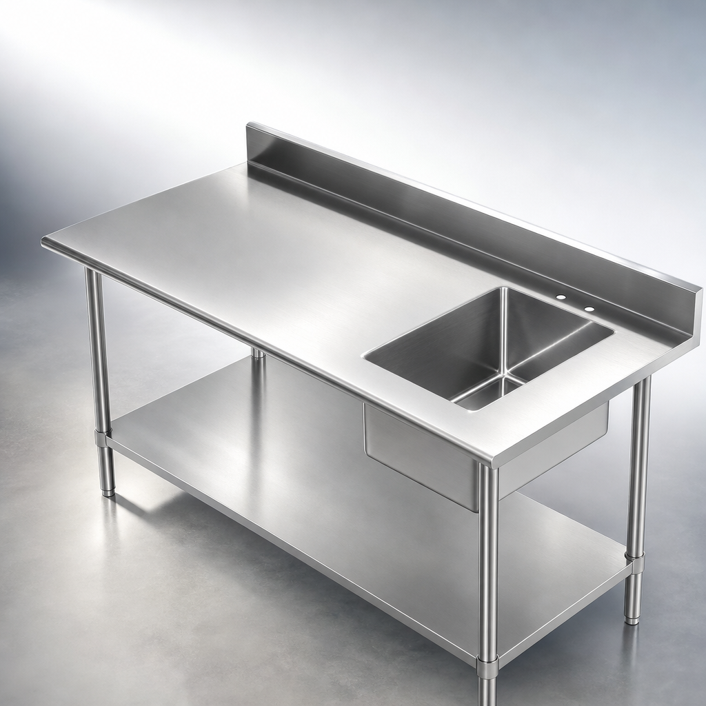16-Gauge 304 Stainless Steel Top