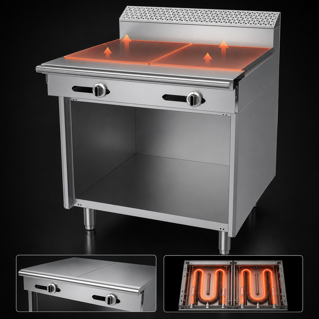 Two 18-Inch Even-Heat Hot Tops