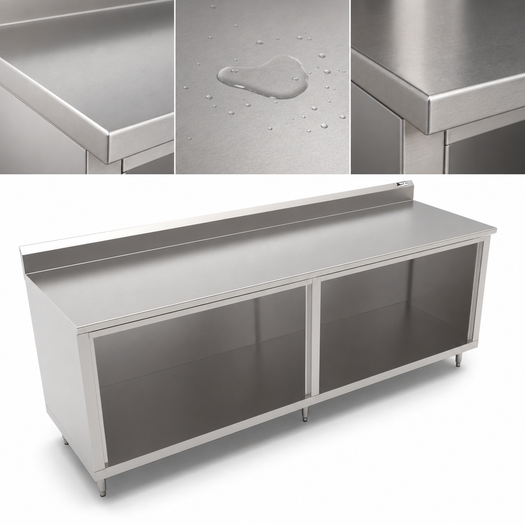 16-Gauge Stainless Steel Top