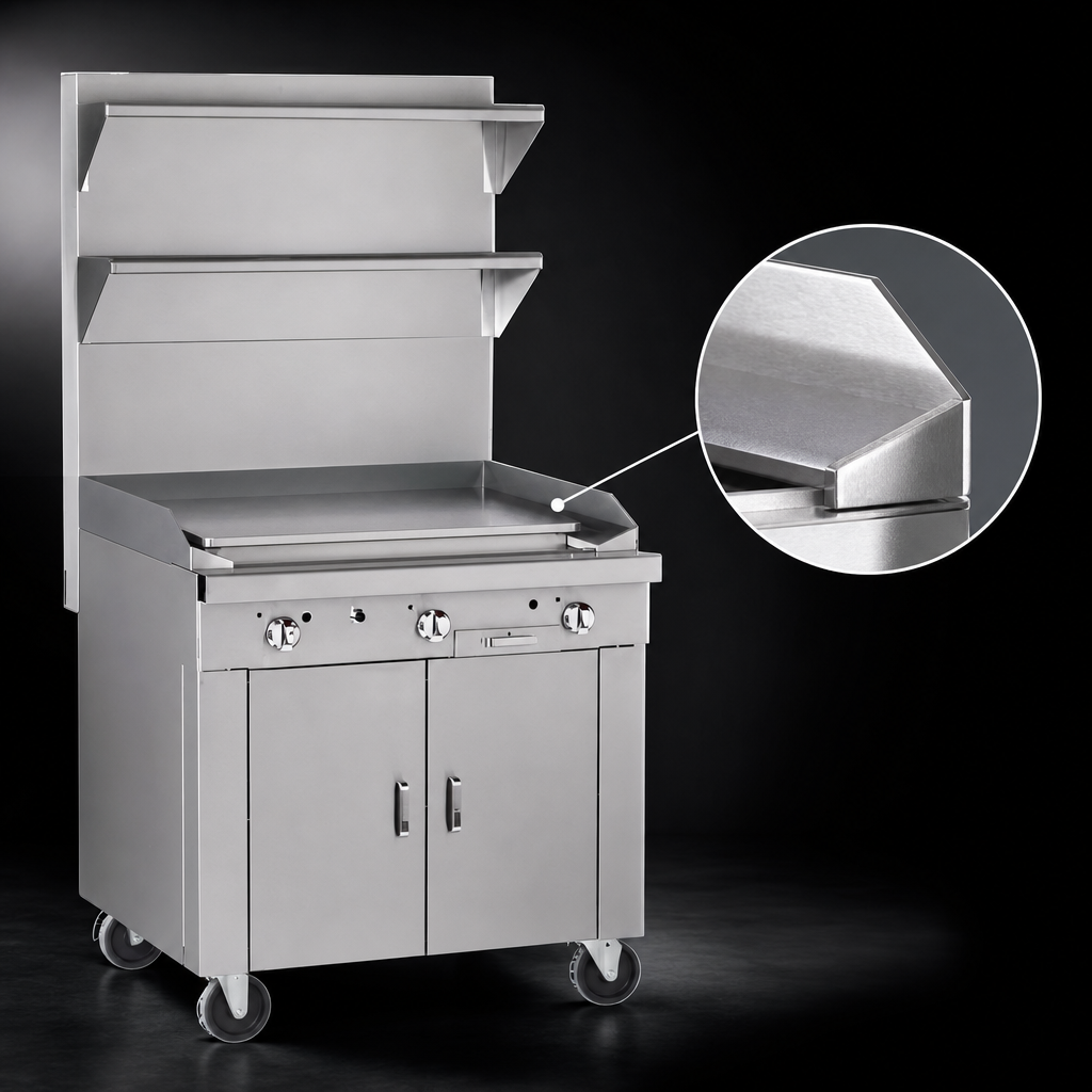Raised Plancha Griddle Surface