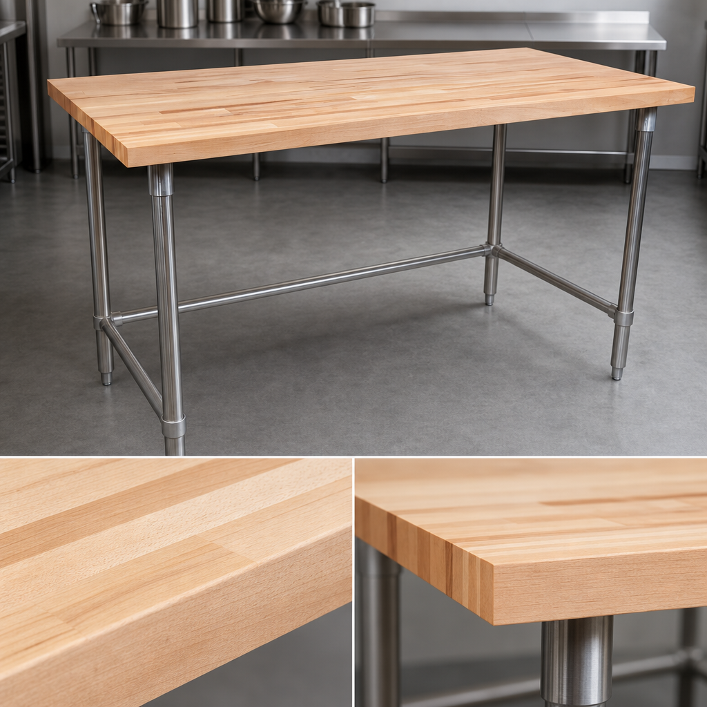 Edge Grain Wood Top