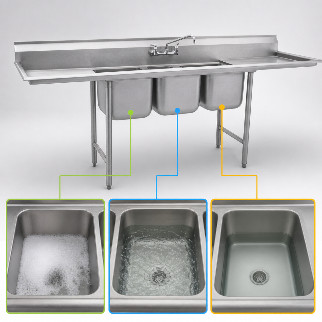Three-Compartment Sink Design