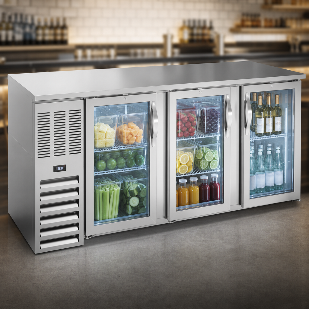 Food-Rated Glass Door Design