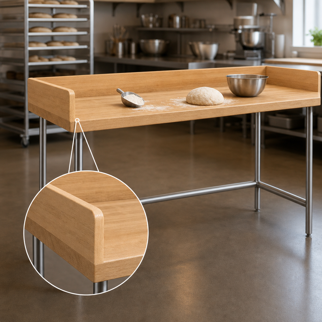 Thick Wood Work Surface