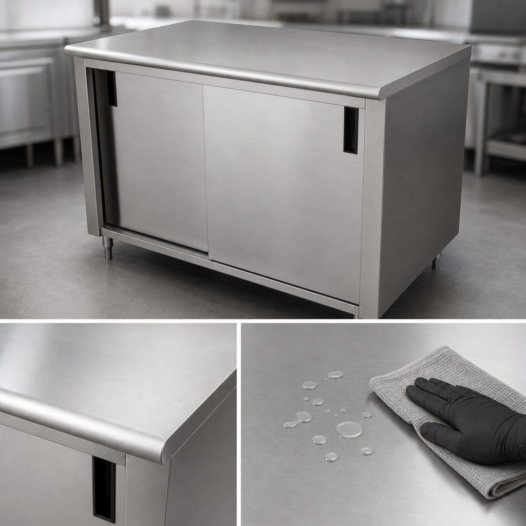 16-Gauge 304 Stainless Steel Top
