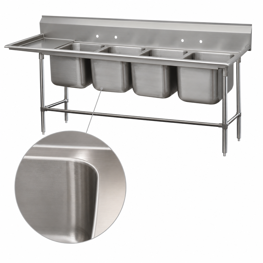 Deep-Drawn Sink Bowls