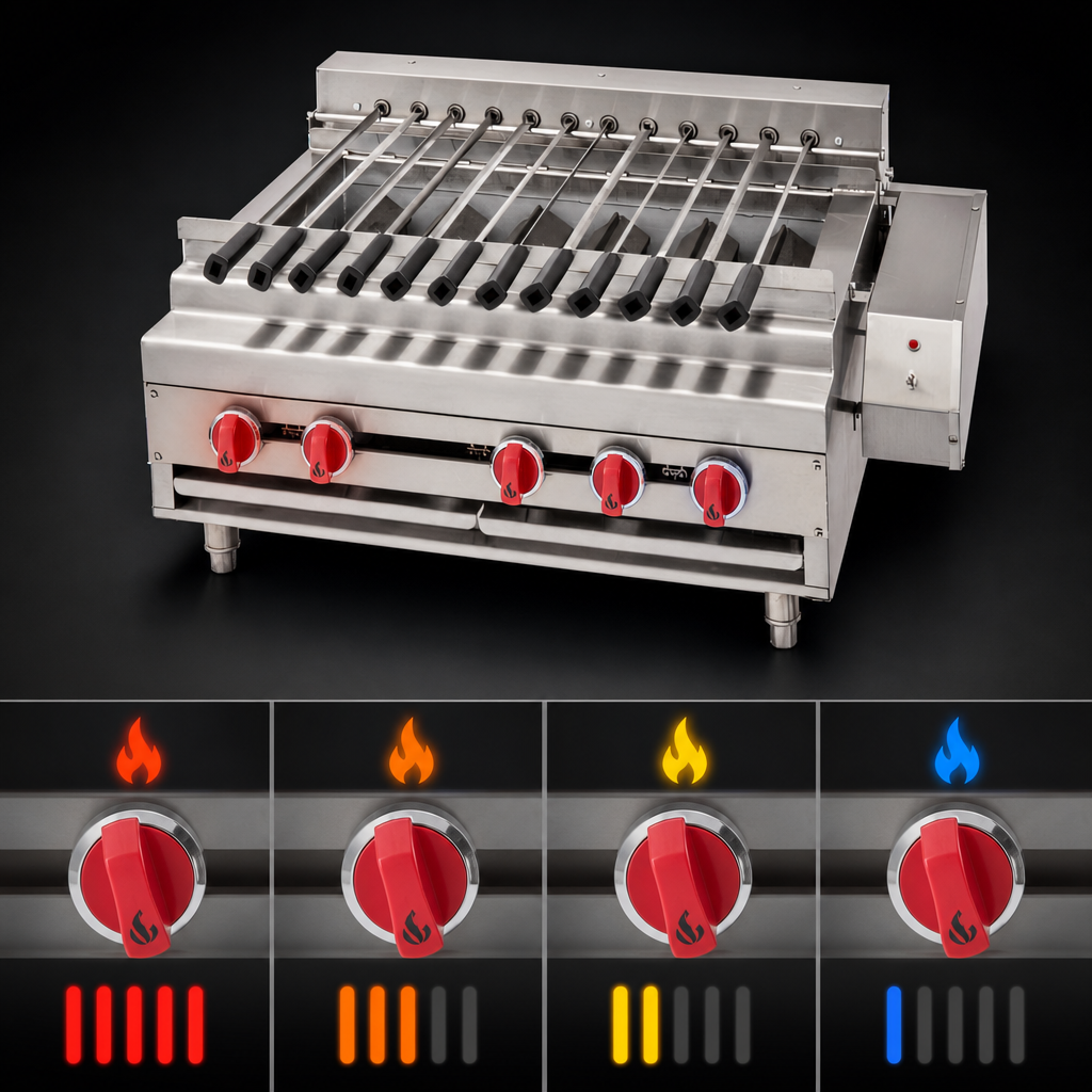 Four Individually Controlled Burners