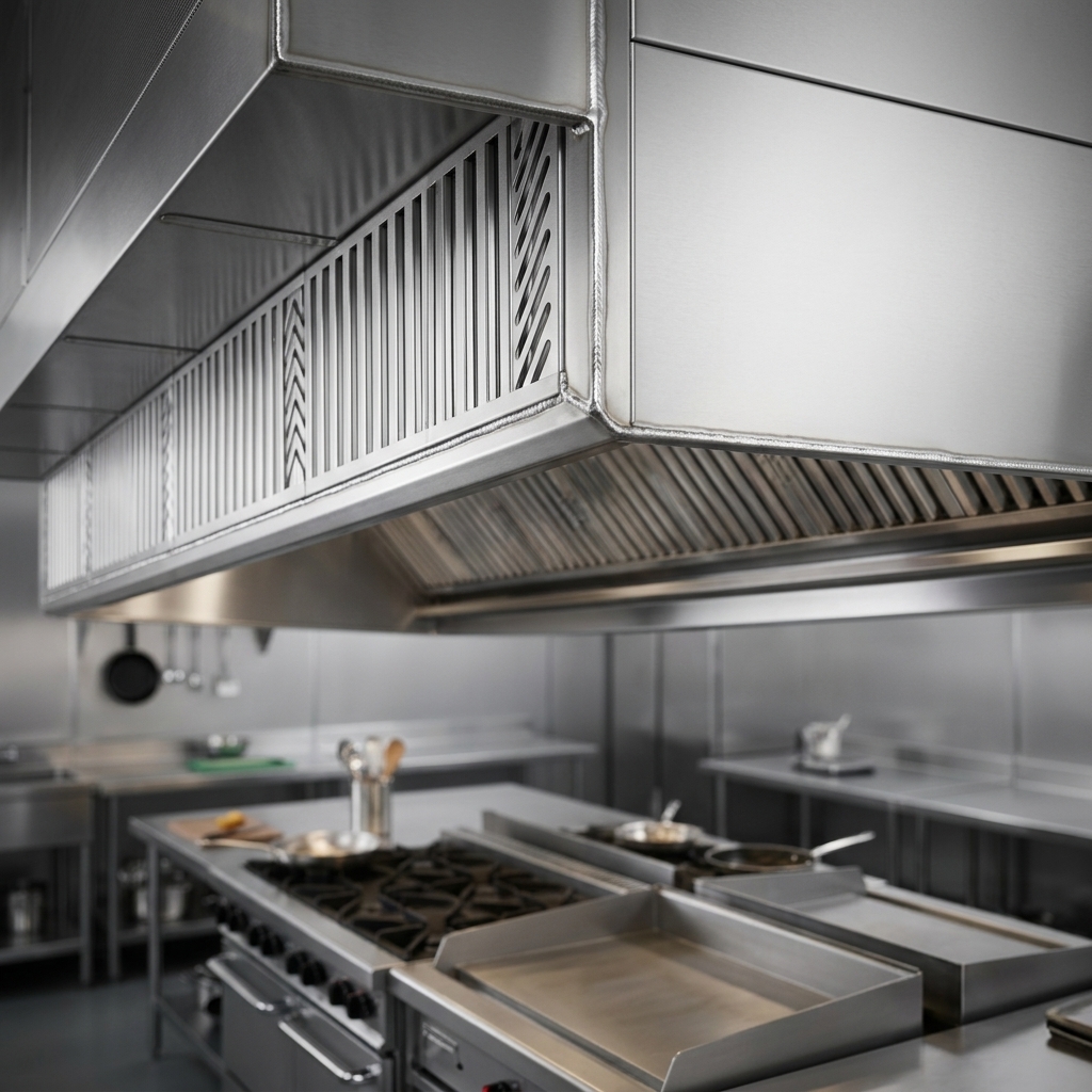 Experience peace of mind with the SpecAir exhaust hood, featuring continuously welded, liquid-tight seams for NFPA 96 compliant fire safety.