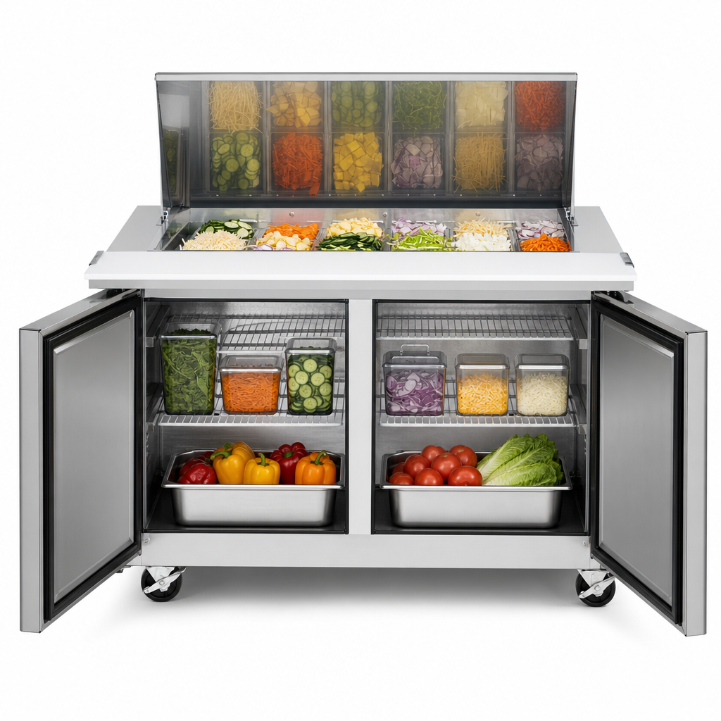 Two-Section Refrigerated Cabinet