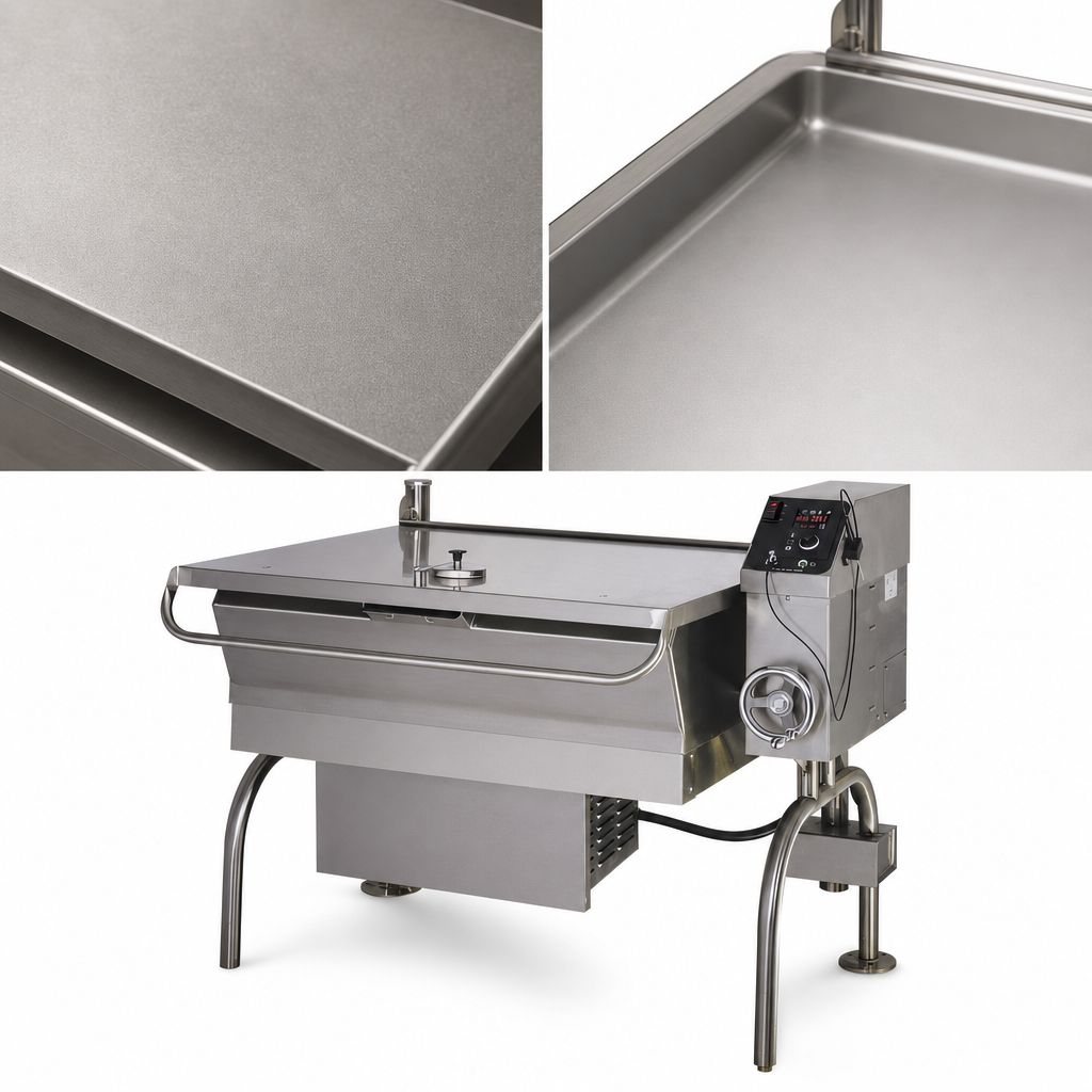Bead-Blasted Cooking Surface