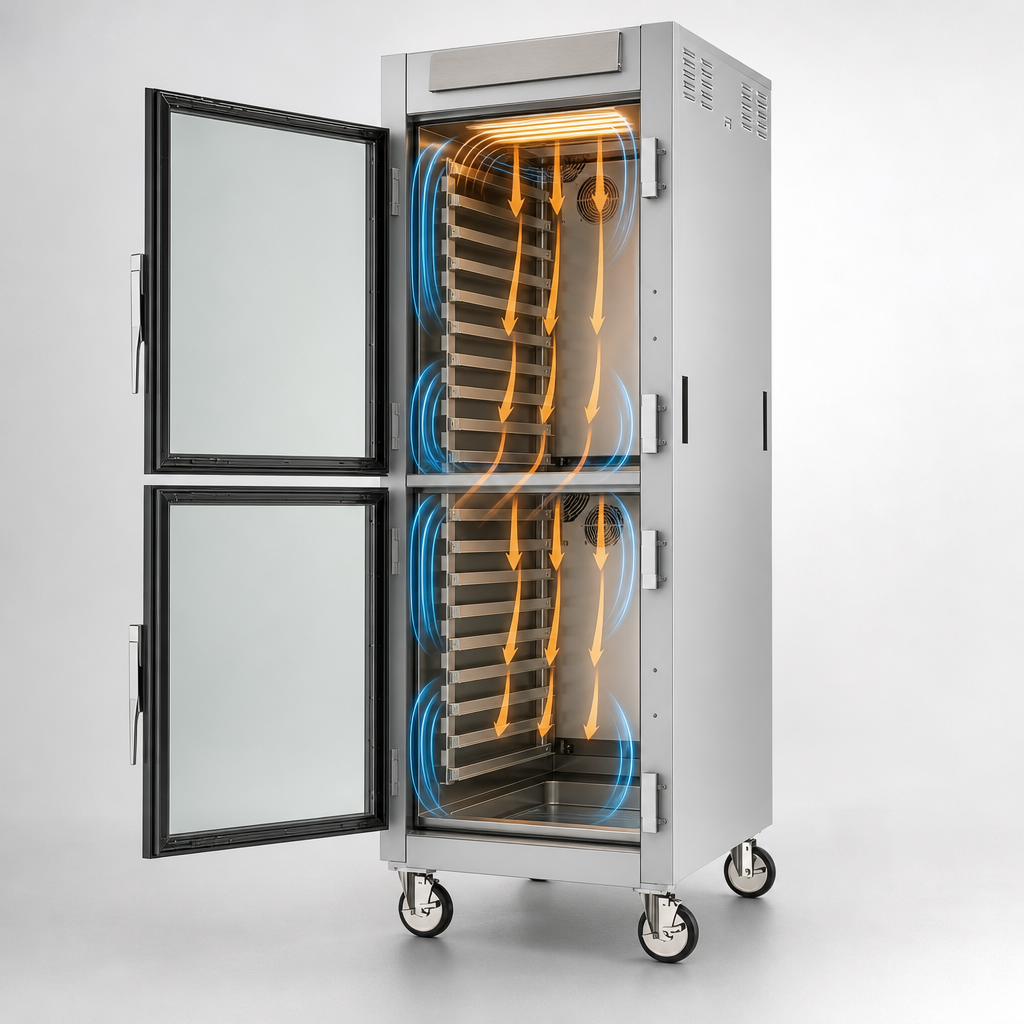 Top-Mounted Heating and Uniform Airflow