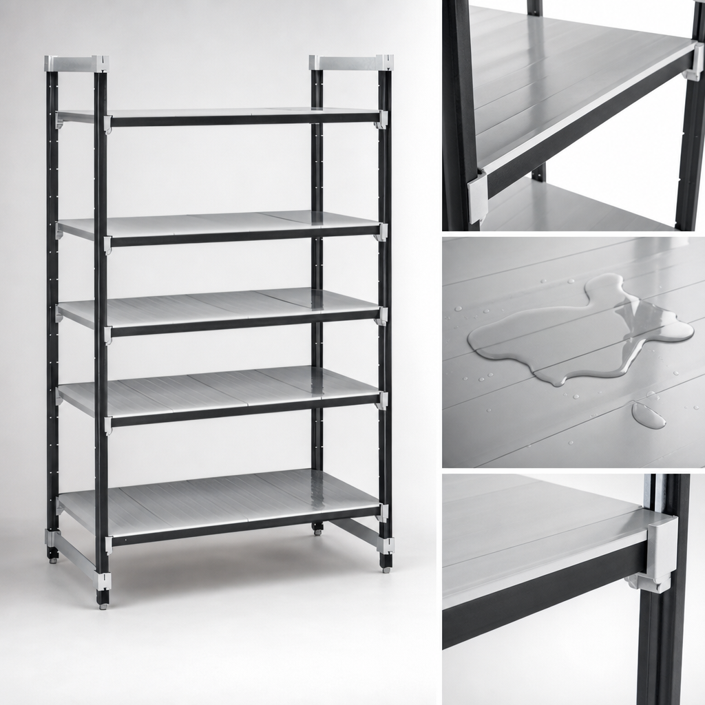 Solid Reinforced Polypropylene Shelf Plates