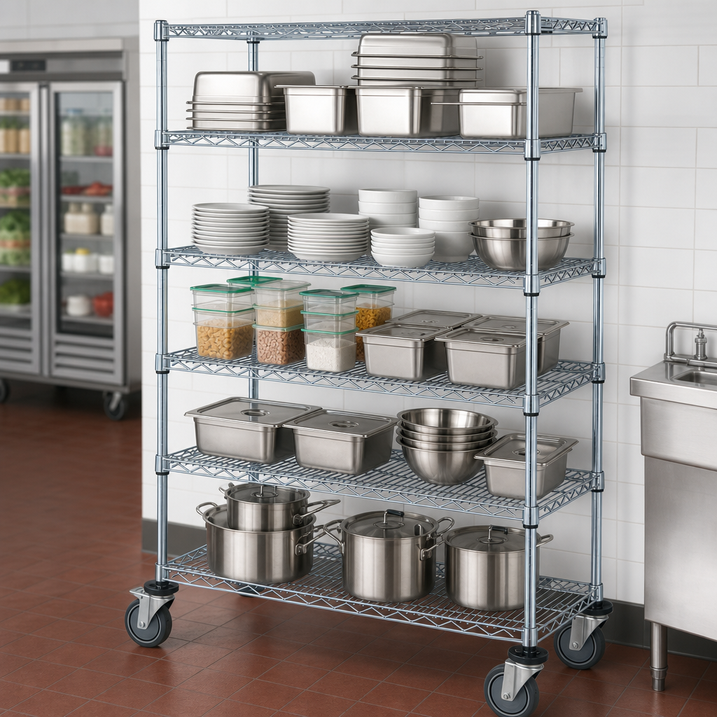 Five Wire Shelves