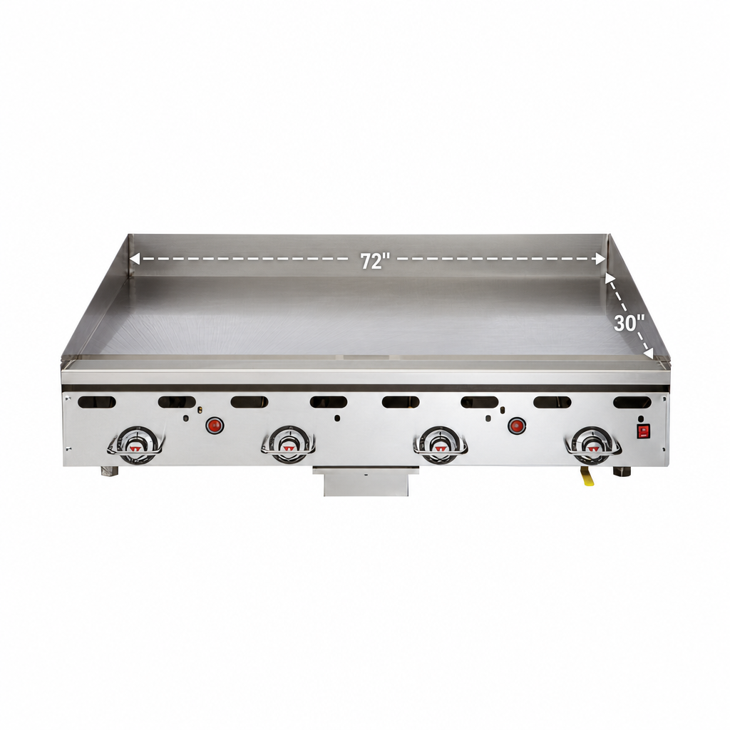 72-Inch x 30-Inch Deep Cooking Surface