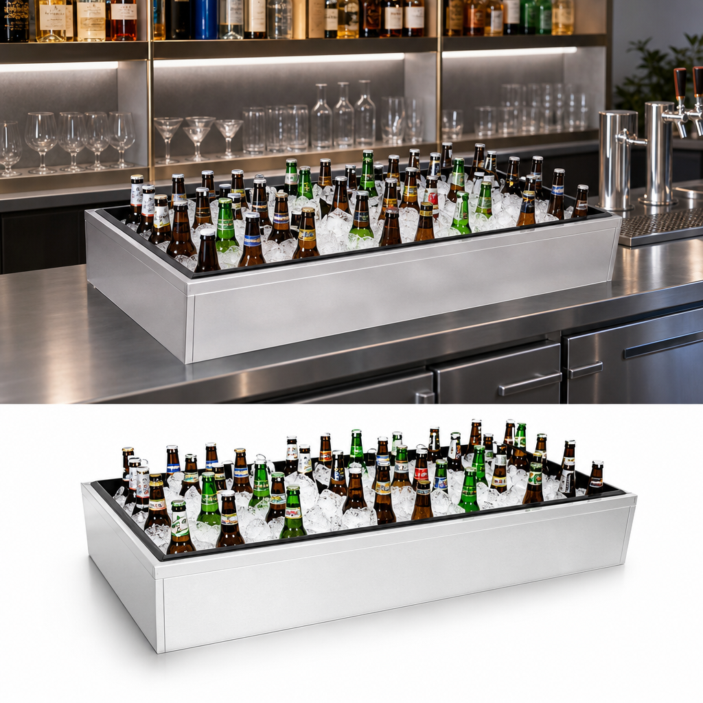 Back Bar Ice Display Design