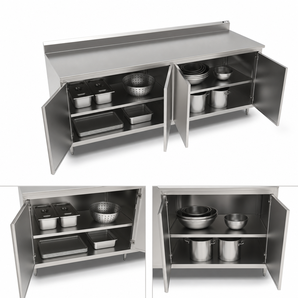 Cabinet Base with Hinged Doors