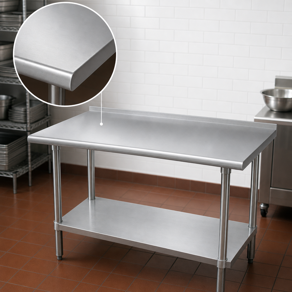 14-Gauge 304 Stainless Steel Top