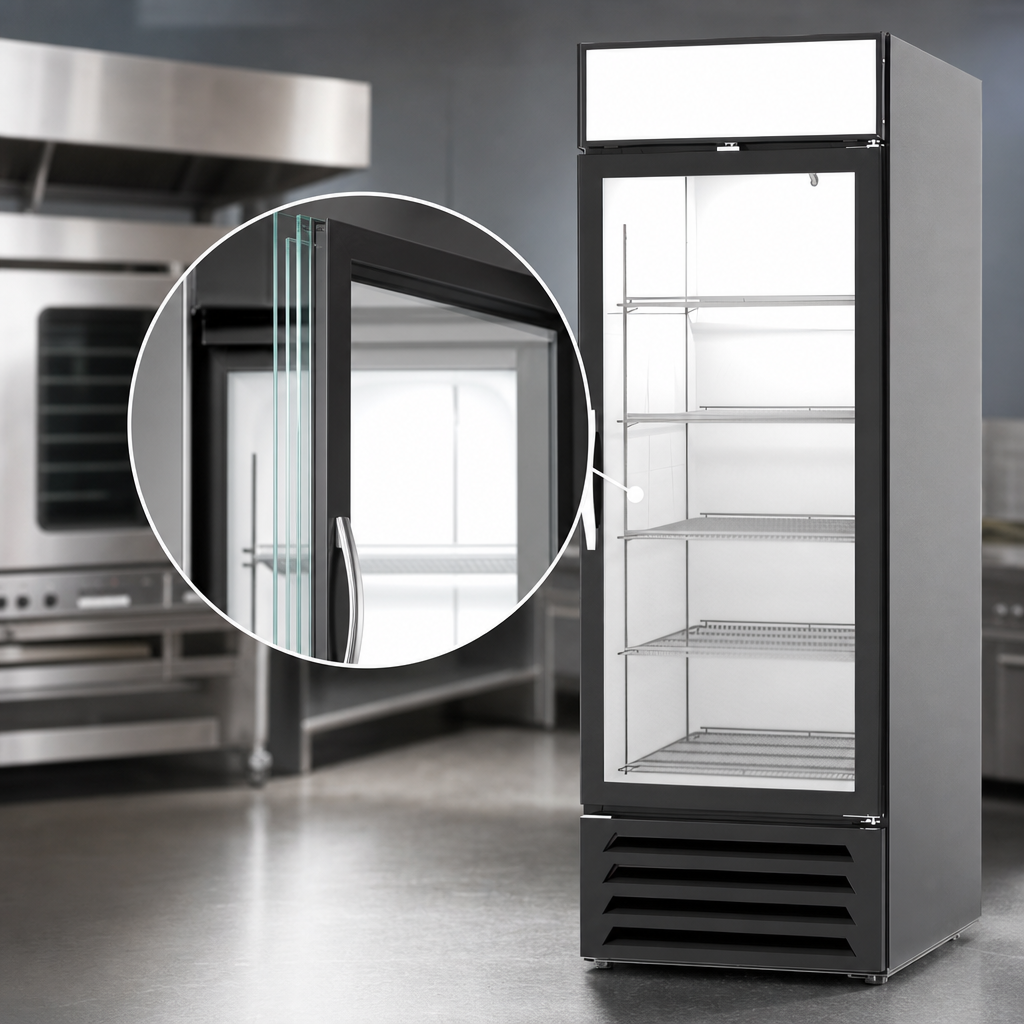 Triple-Pane Hinged Glass Door