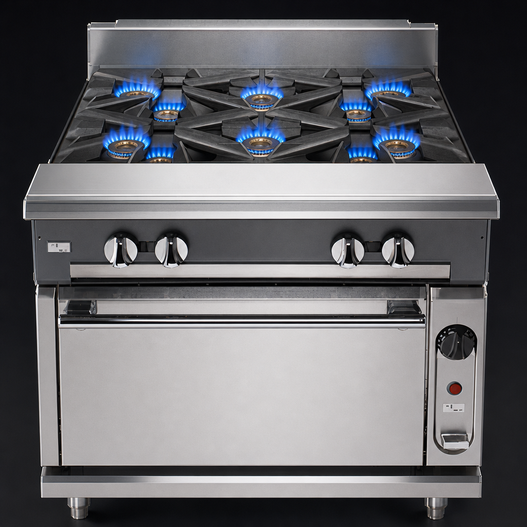 Six Open Burners