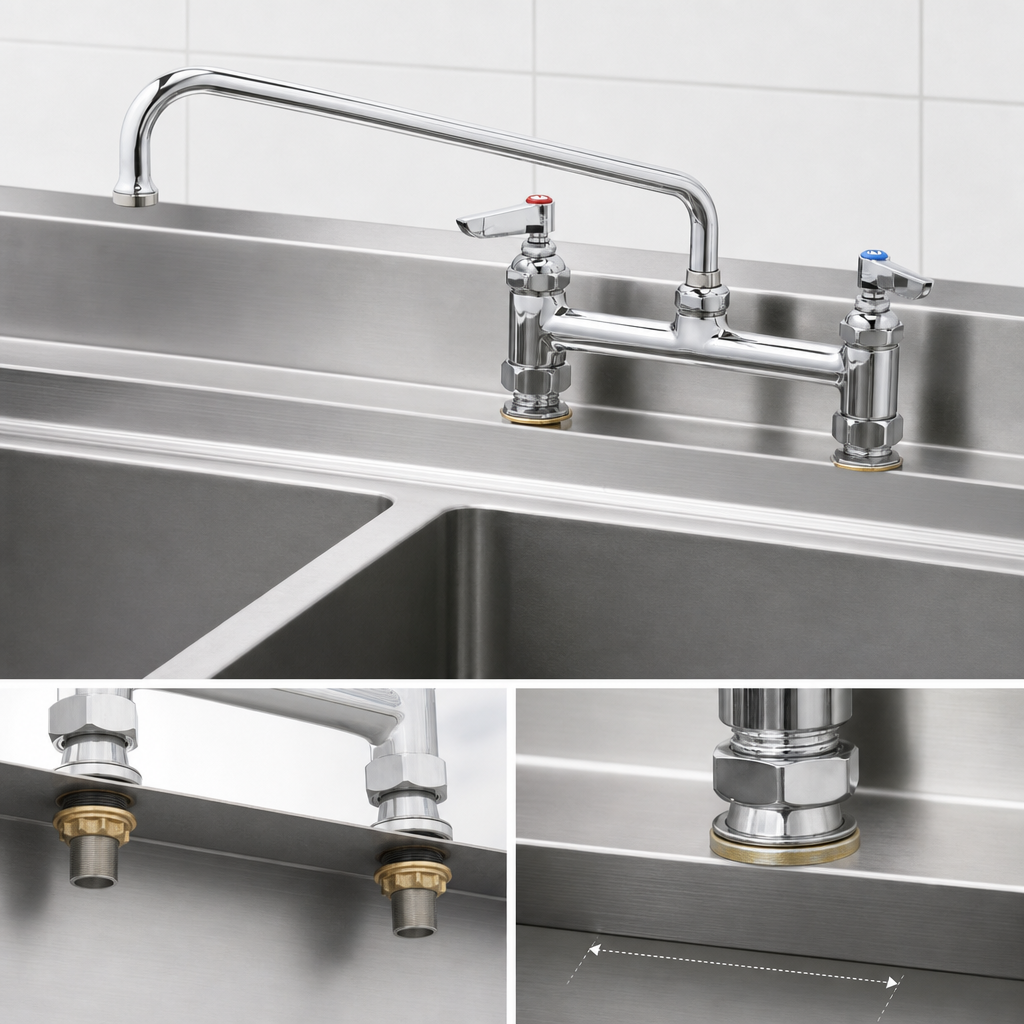 8-Inch Deck Mount Centers