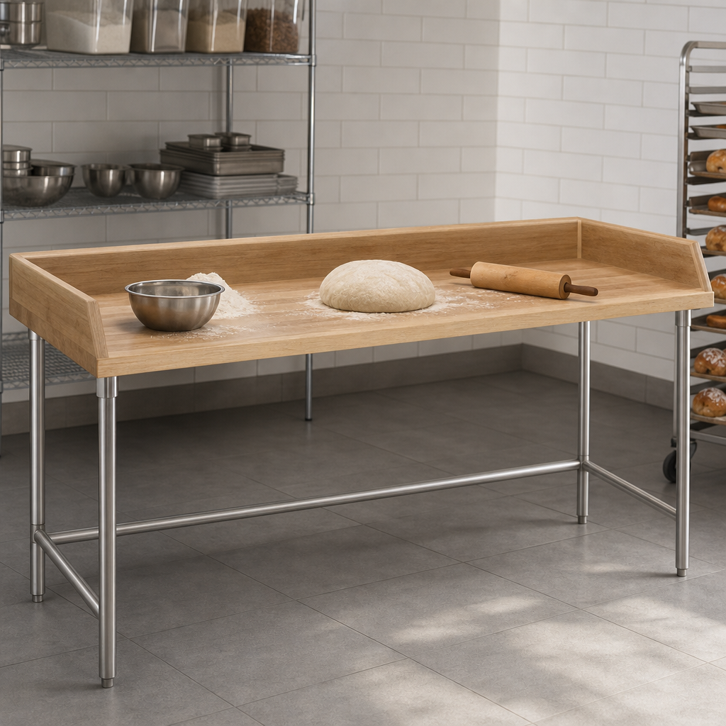 Large Wood Top Work Surface
