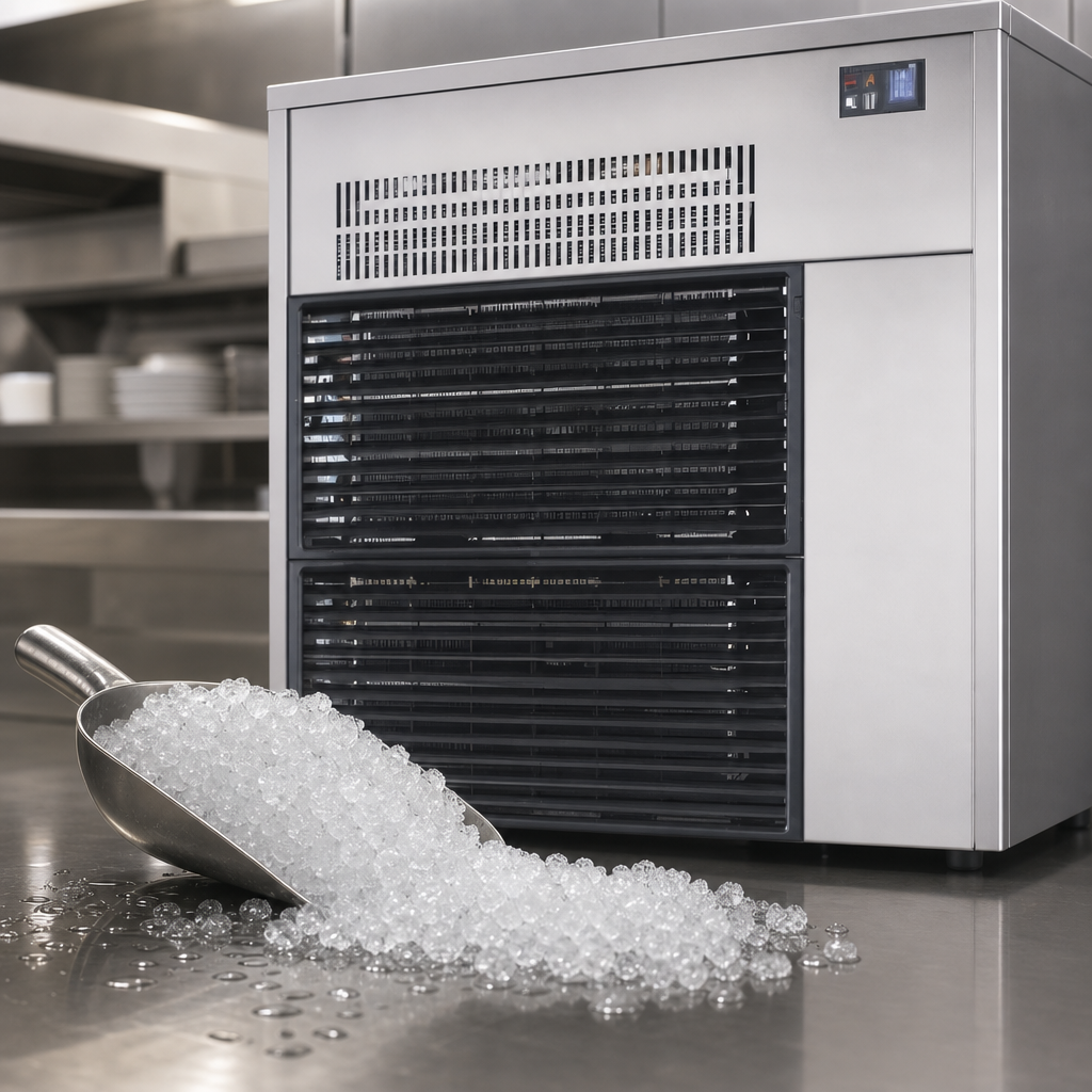 Wet Granular Ice Production