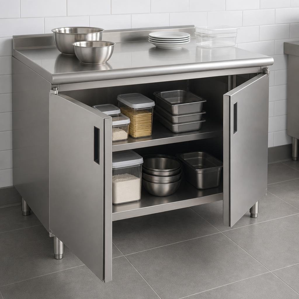 Cabinet Base with Hinged Doors