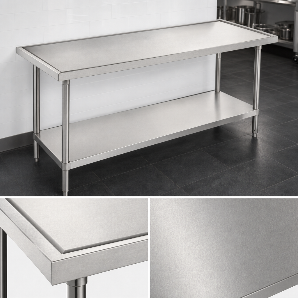 14-Gauge 304 Stainless Steel Top