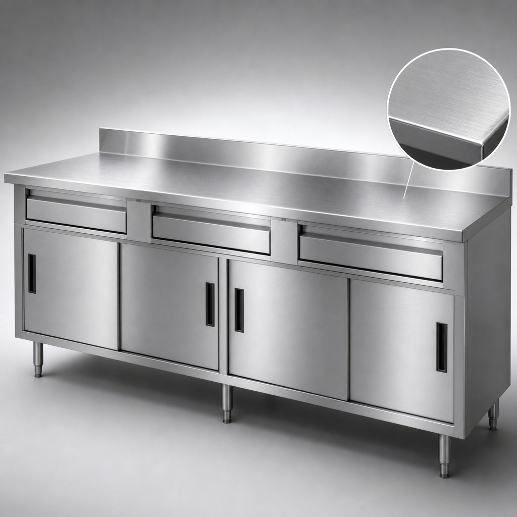 14-Gauge 304 Stainless Steel Top