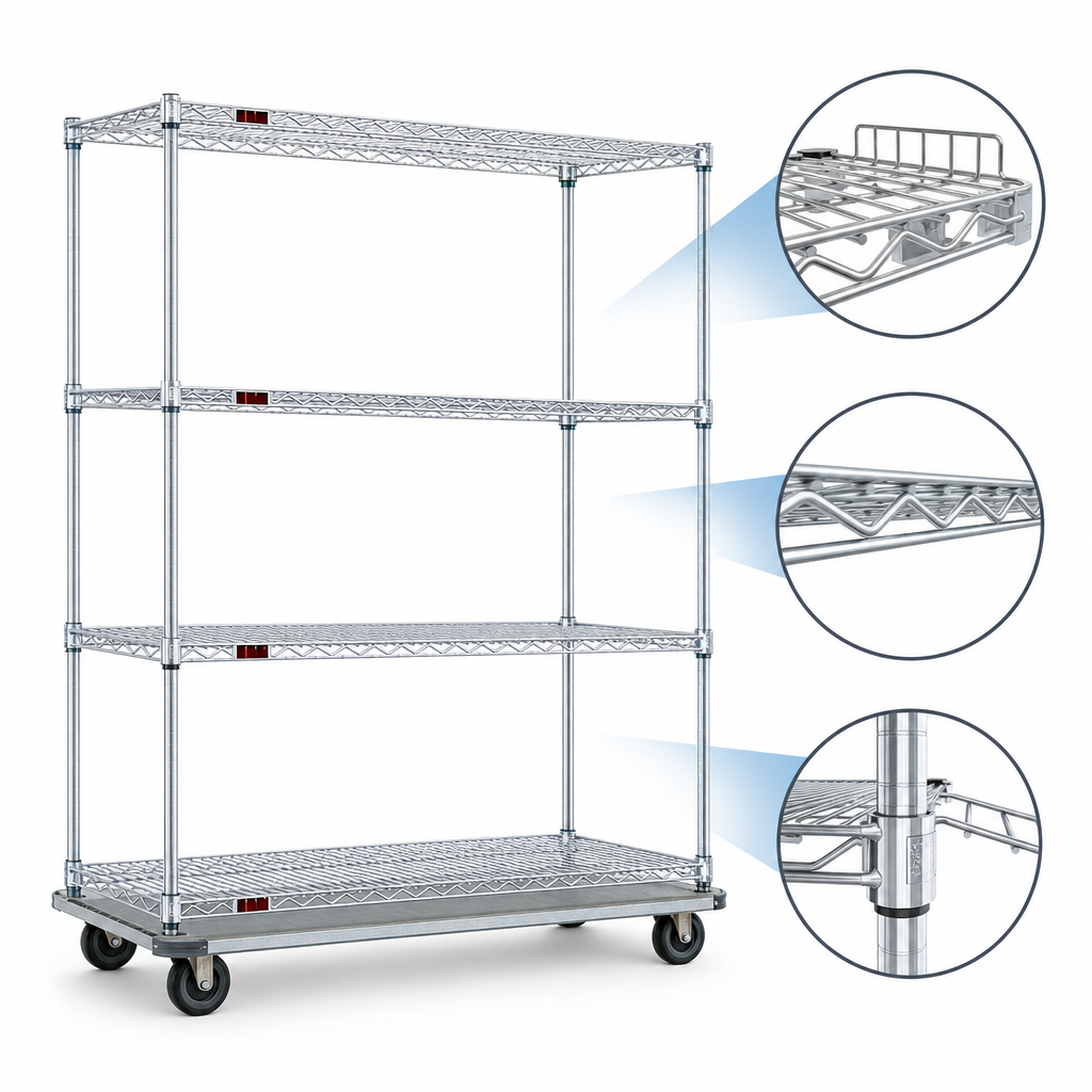 Patented QuadTruss Shelves
