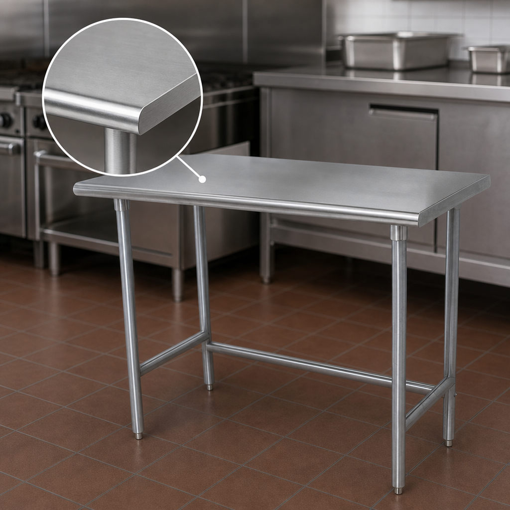 14-Gauge 304 Stainless Steel Top