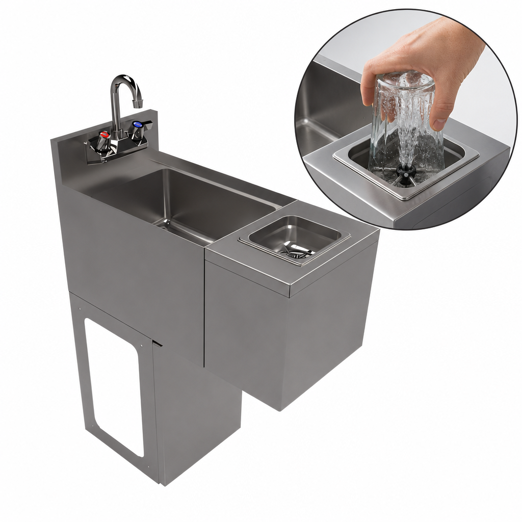 Push Down Glass Rinser