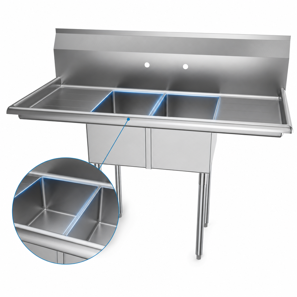 Dual Sink Compartments