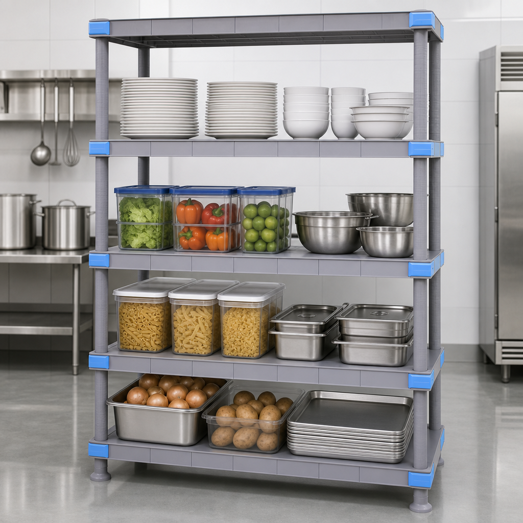 Four Solid Shelves