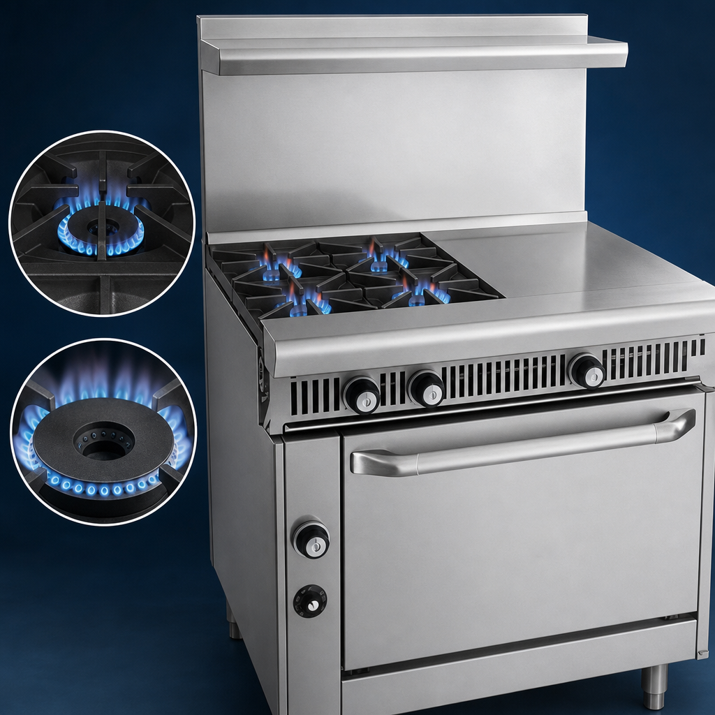 Four Open Burners