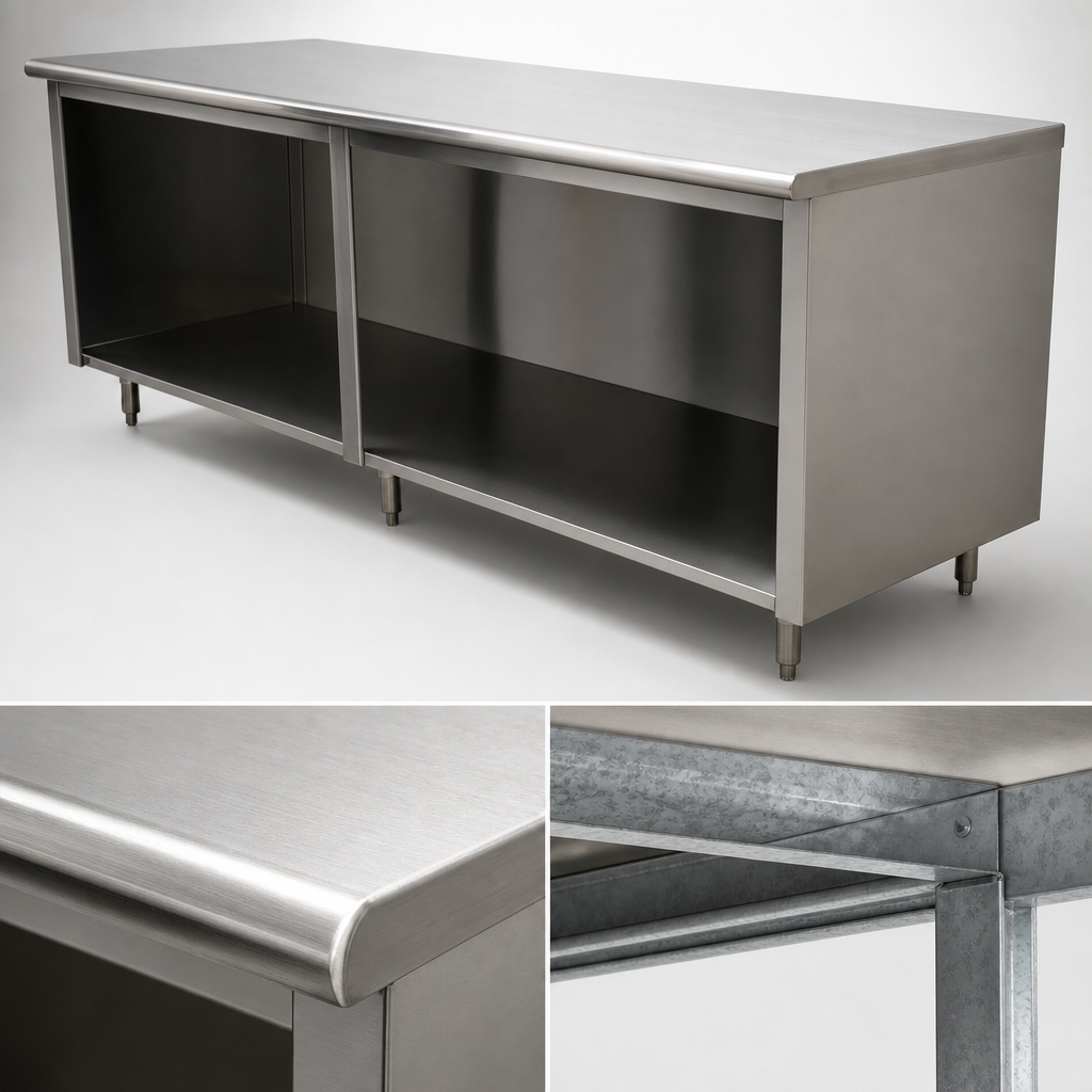 16 Gauge 304 Stainless Steel Top