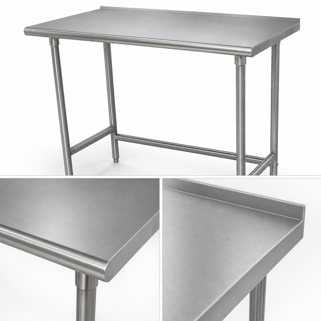16-Gauge 304 Stainless Steel Top
