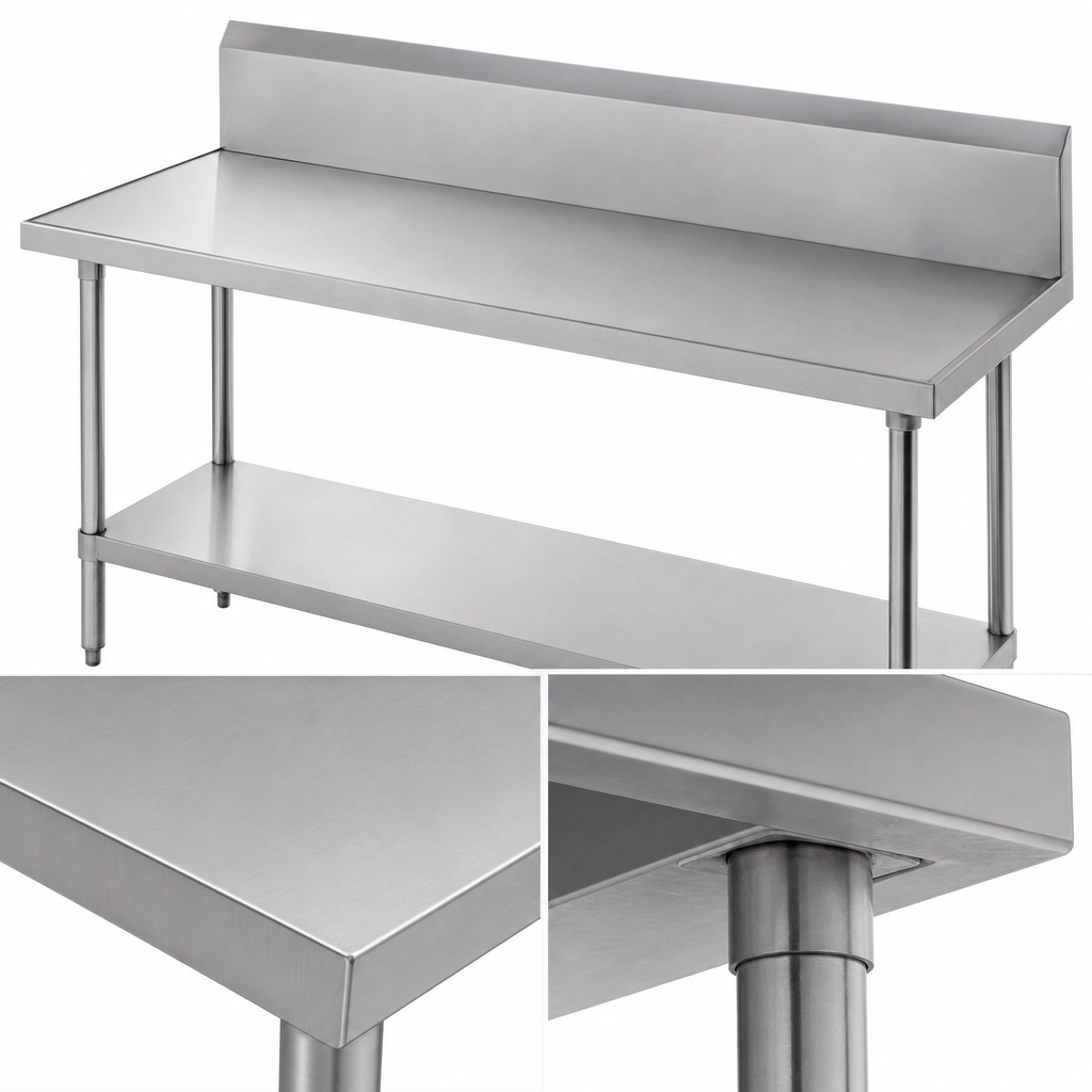 14-Gauge 304 Stainless Steel Top