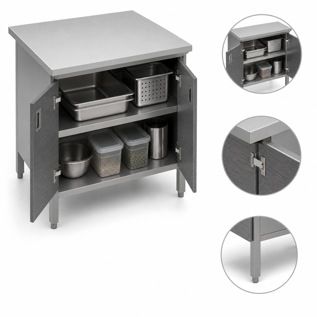 Cabinet Base with Hinged Doors