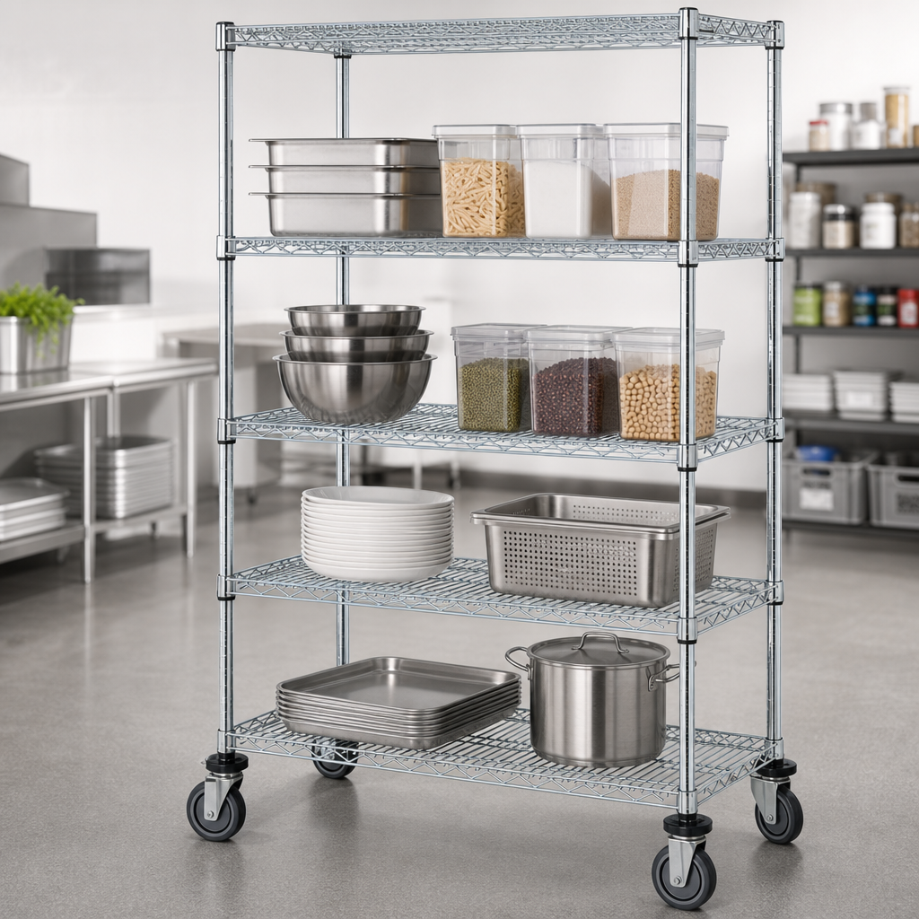 Five Wire Shelves