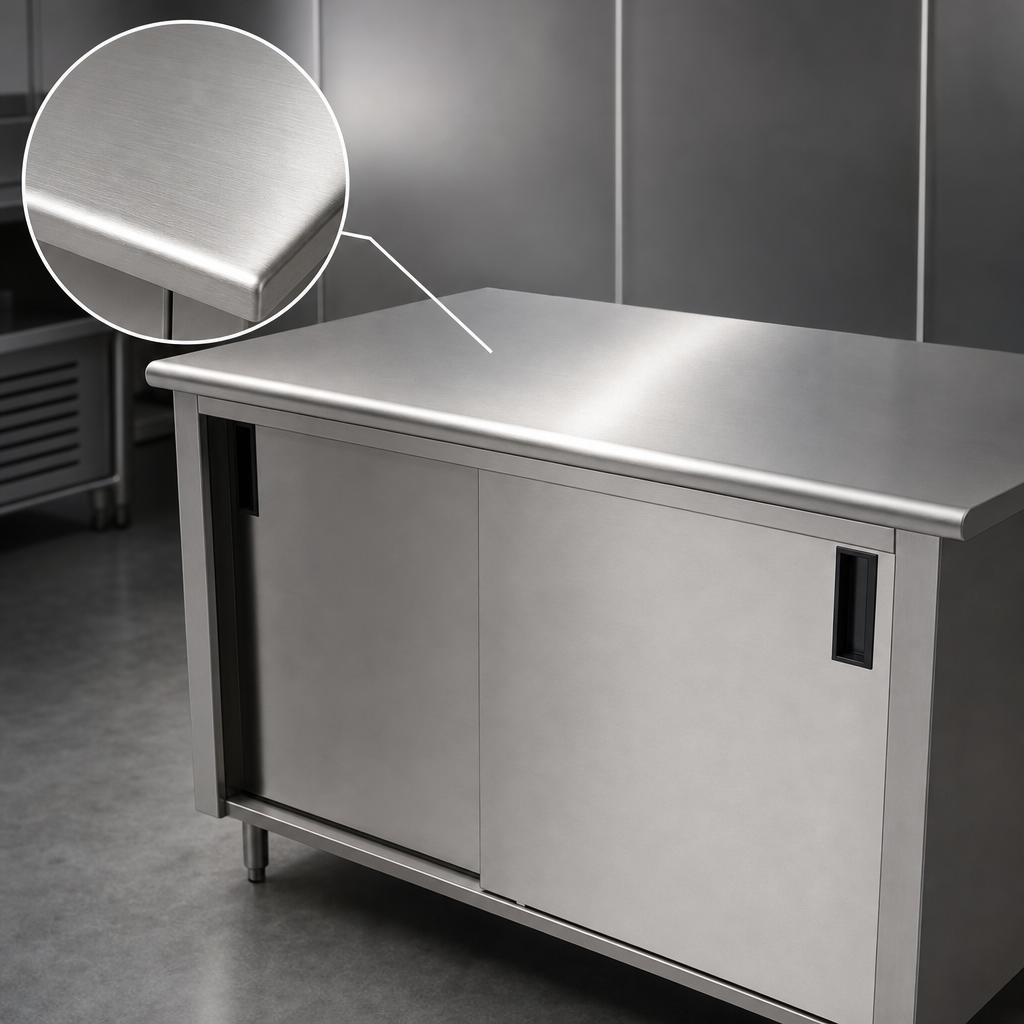 14-Gauge 304 Stainless Steel Top