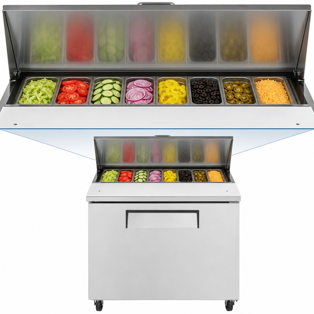 Eight-Pan Ingredient Rail