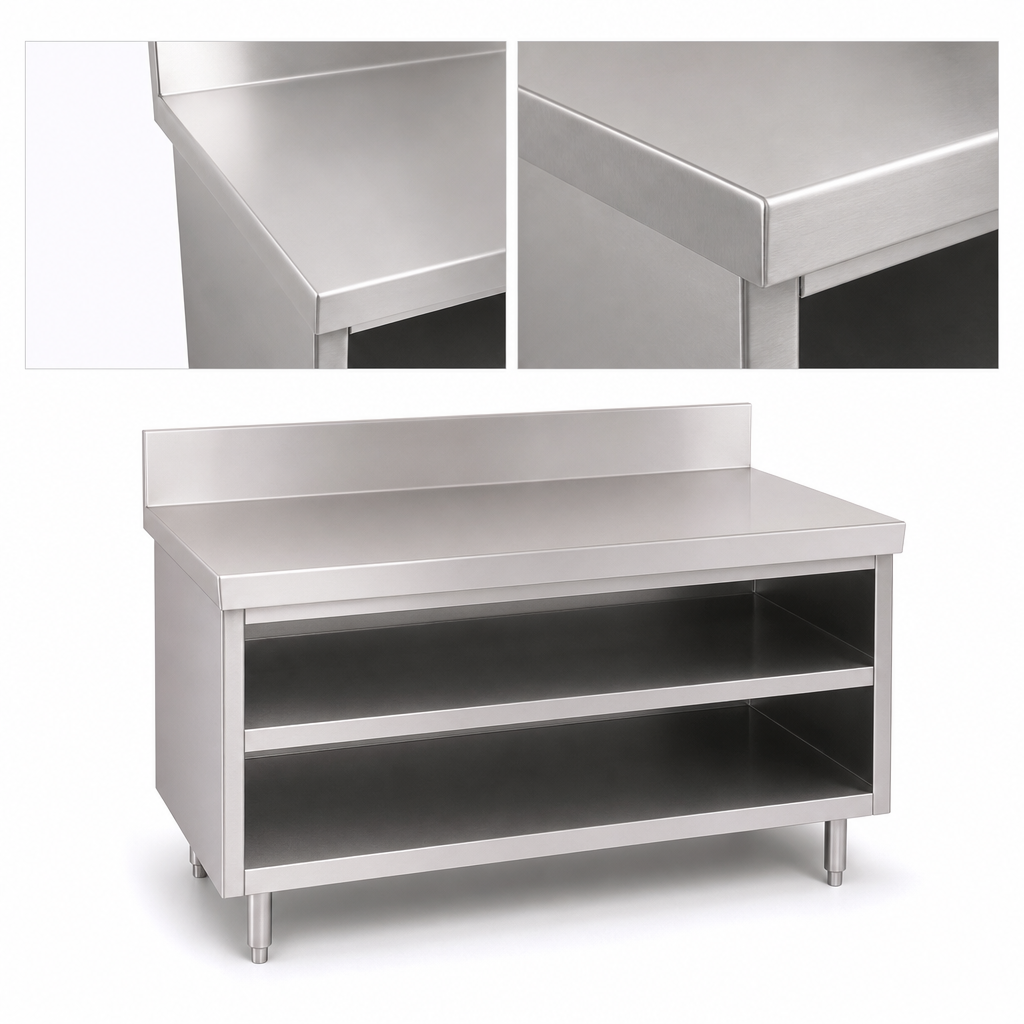 One-Piece 16-Gauge Stainless Steel Top
