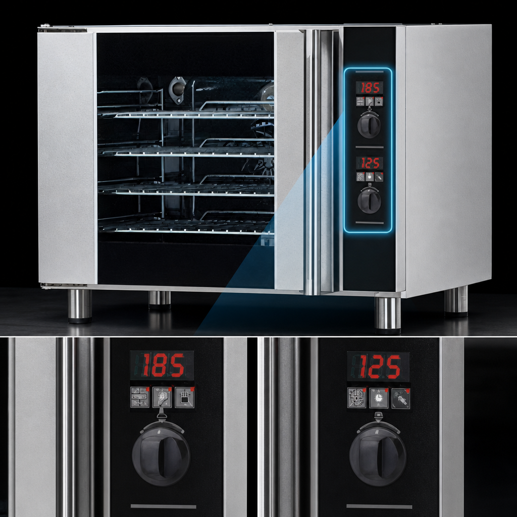 Digital Display Time And Temperature Controls