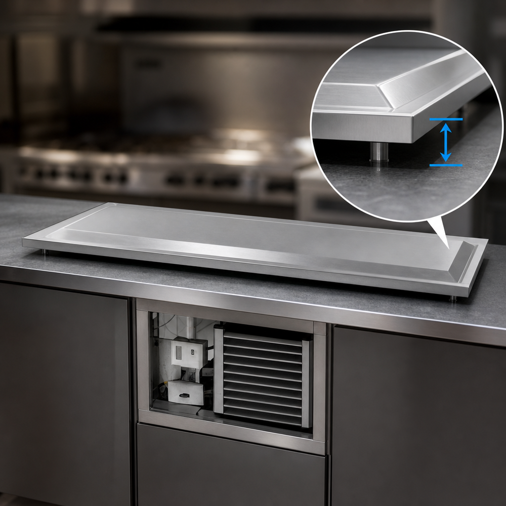 Raised Stainless Steel Top