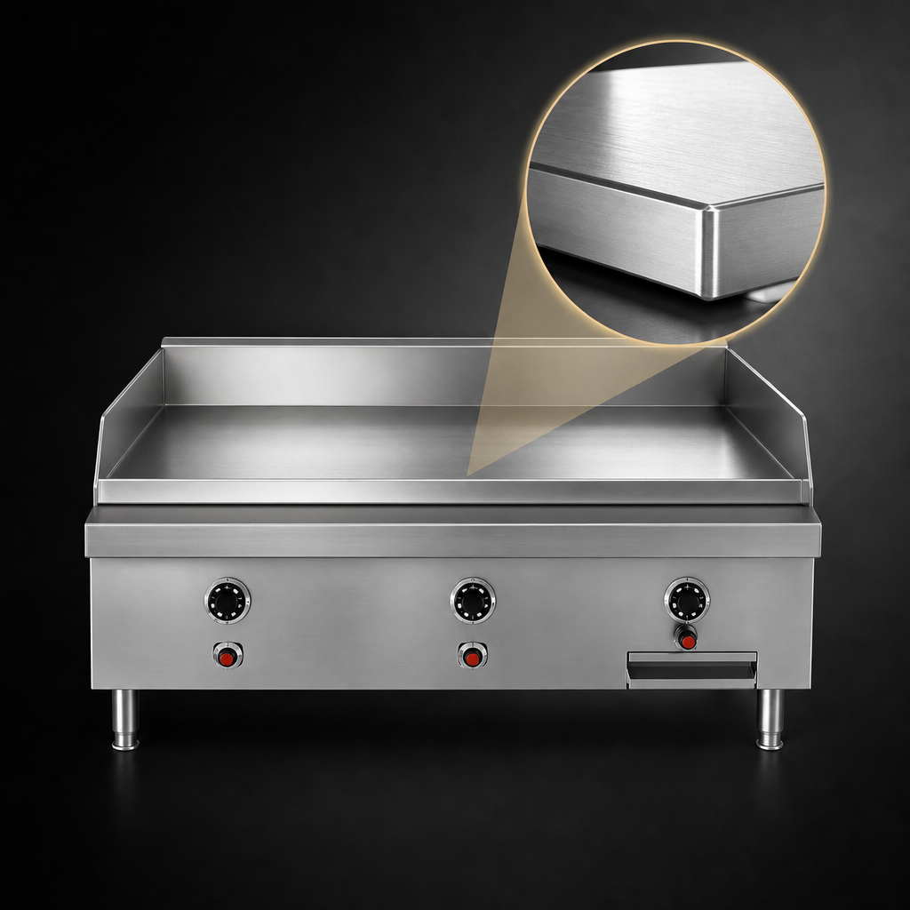 1-Inch Thick Polished Steel Plate