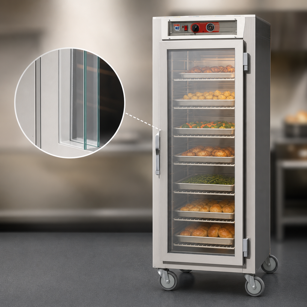 Tempered Double-Pane Clear Glass Doors