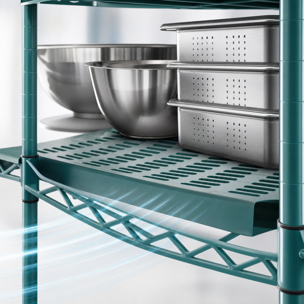 Louvered Shelf Surface