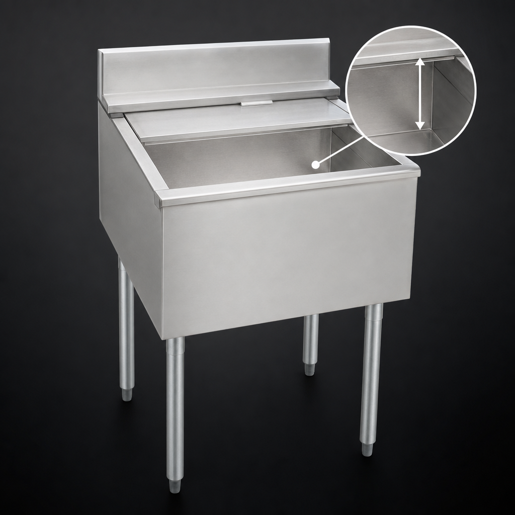 12-Inch-Deep Stainless Steel Liner